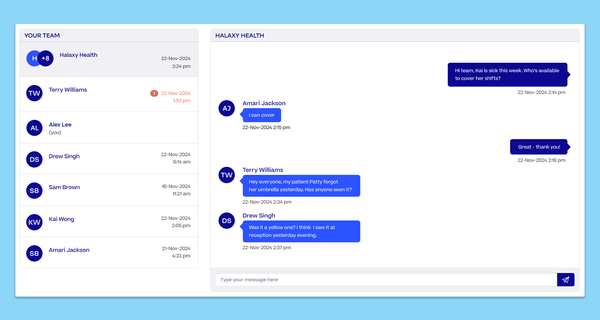 New feature: Introducing Halaxy Chat